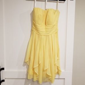 david's bridal canary yellow